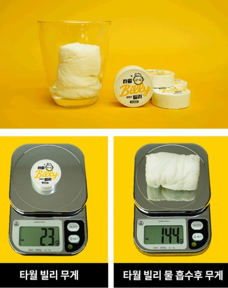 Compressed dry towel